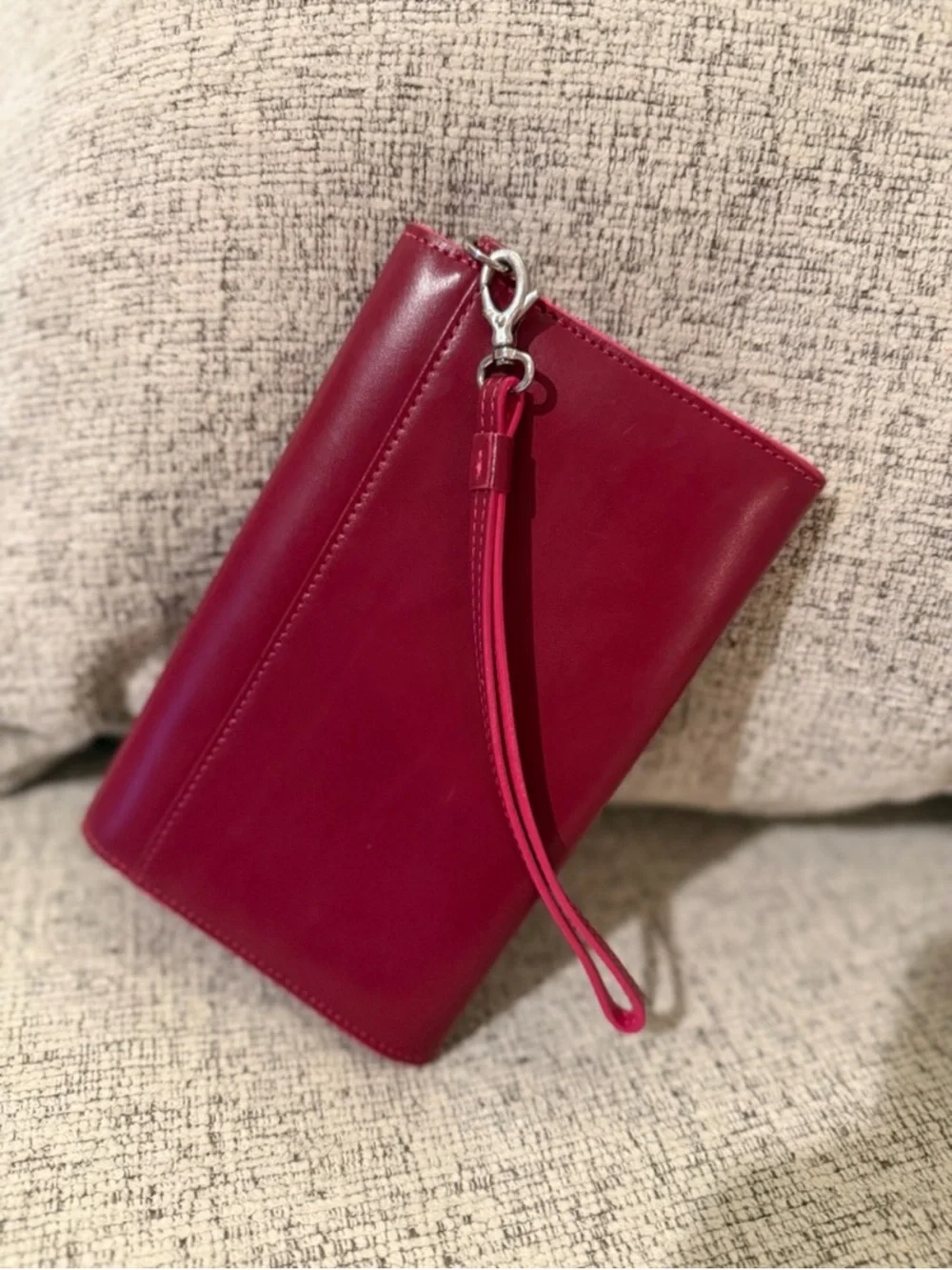 Lodis Burgundy Envelope Flap Wallet 7.5x4.5